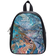 Abstract Delta School Bag (small) by kaleidomarblingart