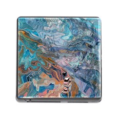 Abstract Delta Memory Card Reader (square 5 Slot) by kaleidomarblingart