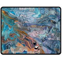 Abstract Delta Fleece Blanket (medium) by kaleidomarblingart