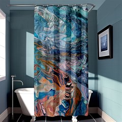 Abstract delta Shower Curtain 36  x 72  (Stall) 