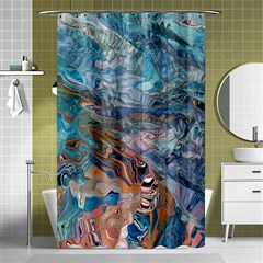 Abstract delta Shower Curtain 48  x 72  (Small) 