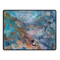 Abstract Delta Two Sides Fleece Blanket (small) by kaleidomarblingart