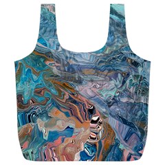 Abstract Delta Full Print Recycle Bag (xl) by kaleidomarblingart