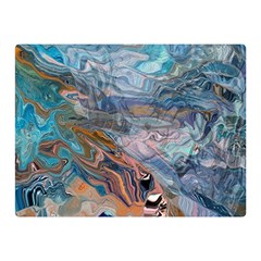 Abstract Delta Two Sides Premium Plush Fleece Blanket (mini) by kaleidomarblingart