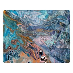 Abstract Delta Two Sides Premium Plush Fleece Blanket (large) by kaleidomarblingart