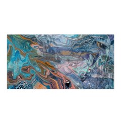 Abstract delta Satin Wrap 35  x 70 