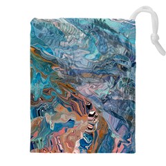 Abstract delta Drawstring Pouch (5XL)