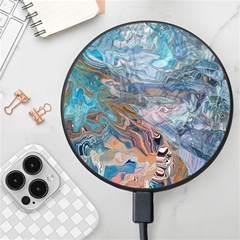 Abstract Delta Wireless Fast Charger(black) by kaleidomarblingart