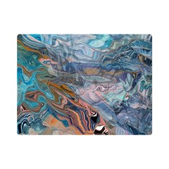 Abstract Delta Premium Plush Fleece Blanket (mini) by kaleidomarblingart