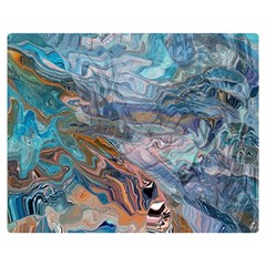 Abstract Delta Premium Plush Fleece Blanket (medium) by kaleidomarblingart