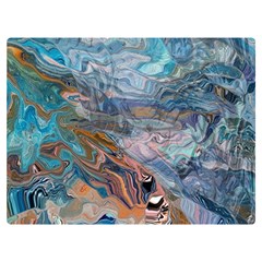 Abstract delta Two Sides Premium Plush Fleece Blanket (Extra Small)