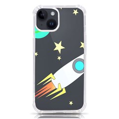 Planet Rocket Space Stars Iphone 14 Tpu Uv Print Case by Ravend