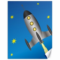 Rocket Spaceship Space Travel Nasa Canvas 18  X 24 