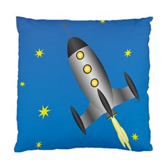 Rocket Spaceship Space Travel Nasa Standard Cushion Case (one Side) by Ravend