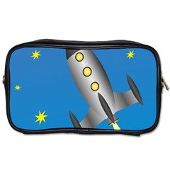 Rocket Spaceship Space Travel Nasa Toiletries Bag (one Side) by Ravend