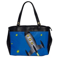 Rocket Spaceship Space Travel Nasa Oversize Office Handbag by Ravend