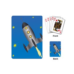 Rocket Spaceship Space Travel Nasa Playing Cards Single Design (mini) by Ravend