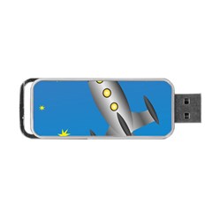 Rocket Spaceship Space Travel Nasa Portable Usb Flash (one Side) by Ravend