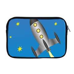 Rocket Spaceship Space Travel Nasa Apple Macbook Pro 17  Zipper Case by Ravend