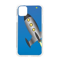 Rocket Spaceship Space Travel Nasa Iphone 11 Tpu Uv Print Case by Ravend