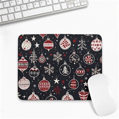 Christmas Decoration Winter Xmas Small Mousepad by Ravend