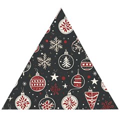 Christmas Decoration Winter Xmas Wooden Puzzle Triangle by Ravend