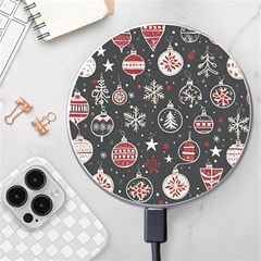 Christmas Decoration Winter Xmas Wireless Fast Charger(white) by Ravend