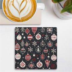 Christmas Decoration Winter Xmas Uv Print Square Tile Coaster  by Ravend