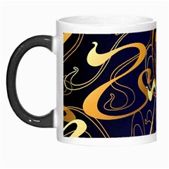 Squiggly Lines Blue Ombre Morph Mug by Ravend