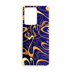 Squiggly Lines Blue Ombre Samsung Galaxy S20 Ultra 6 9 Inch Tpu Uv Case by Ravend