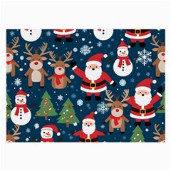 Christmas Decoration Large Glasses Cloth (2 Sides) by Ravend