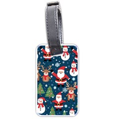 Christmas Decoration Luggage Tag (one Side) by Ravend