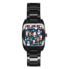 Christmas Decoration Stainless Steel Barrel Watch by Ravend