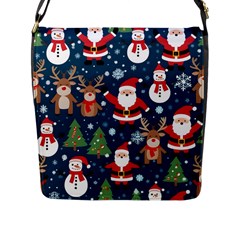 Christmas Decoration Flap Closure Messenger Bag (l) by Ravend