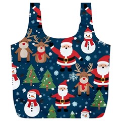 Christmas Decoration Full Print Recycle Bag (xl) by Ravend