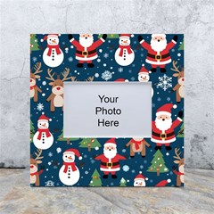 Christmas Decoration White Box Photo Frame 4  X 6  by Ravend