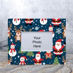 Christmas Decoration White Tabletop Photo Frame 4 x6  by Ravend