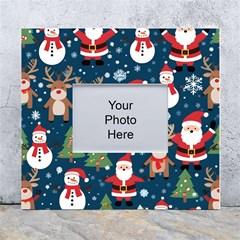 Christmas Decoration White Wall Photo Frame 5  X 7  by Ravend