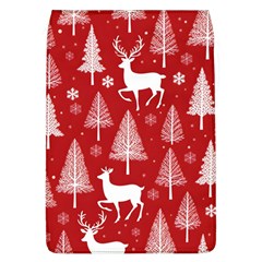 Christmas Tree Deer Pattern Red Removable Flap Cover (l) by Ravend