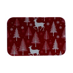 Christmas Tree Deer Pattern Red Open Lid Metal Box (silver)   by Ravend