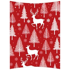 Christmas Tree Deer Pattern Red Back Support Cushion