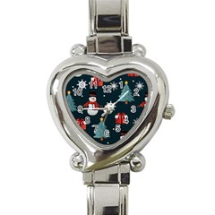 Snowmen Christmas Trees Heart Italian Charm Watch by Ravend