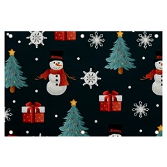 Snowmen Christmas Trees Banner And Sign 6  X 4  by Ravend