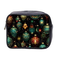 Christmas Ornaments Pattern Mini Toiletries Bag (two Sides) by Ravend