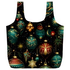 Christmas Ornaments Pattern Full Print Recycle Bag (xl) by Ravend