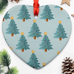 Christmas Trees Time Ornament (heart) by Ravend