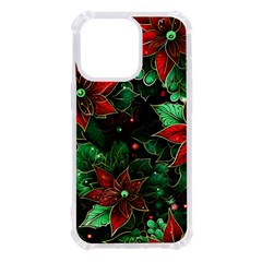 Flower Floral Pattern Christmas Iphone 13 Pro Tpu Uv Print Case by Ravend