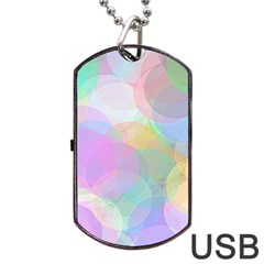 Abstract Background Texture Dog Tag Usb Flash (one Side) by Ravend