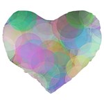 Abstract Background Texture Large 19  Premium Heart Shape Cushions Back