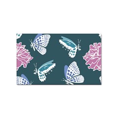 Butterfly Pattern Dead Death Rose Sticker Rectangular (100 Pack) by Ravend